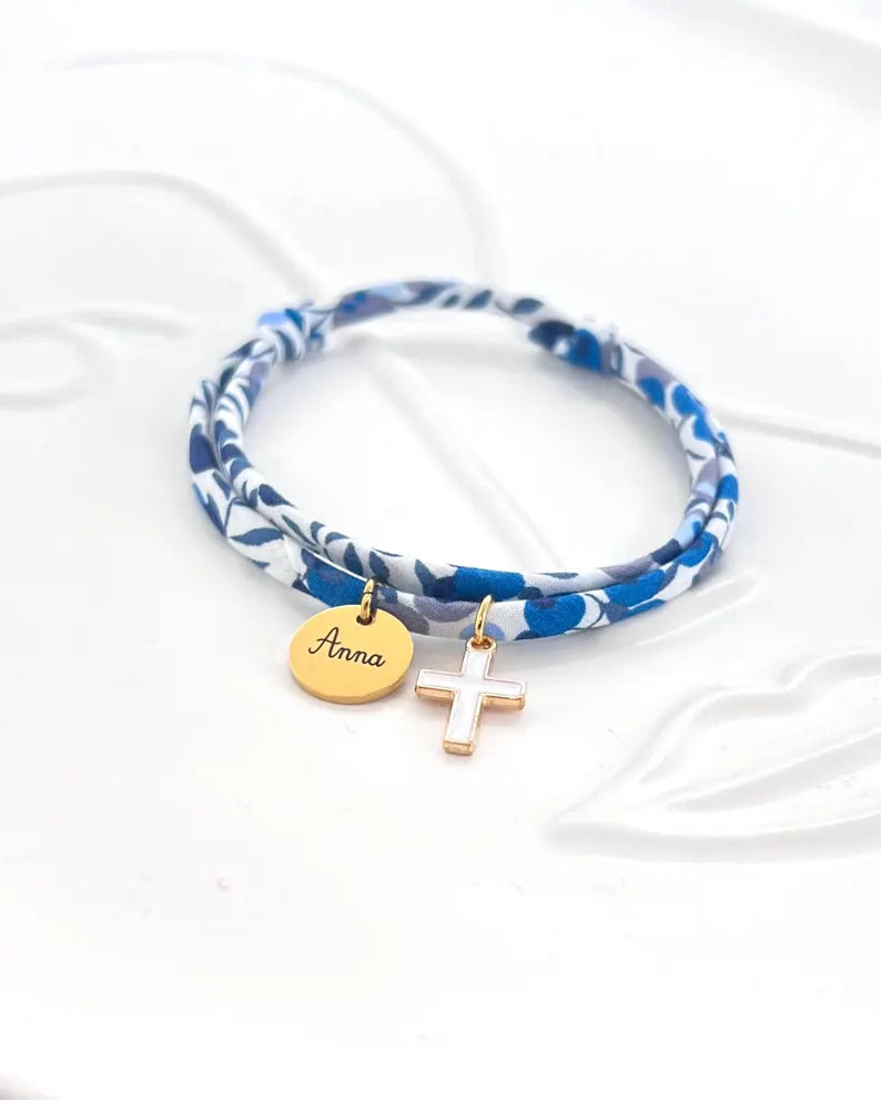 Bracelet liberty croix blanche -Erika