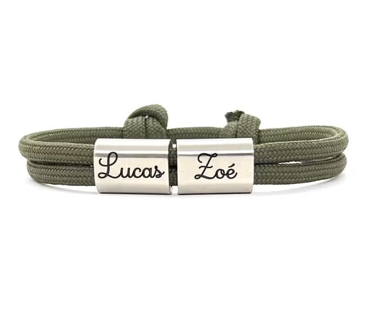 Bracelet personnalisé  homme Mika - cadeau personnalisé homme, fête des pères