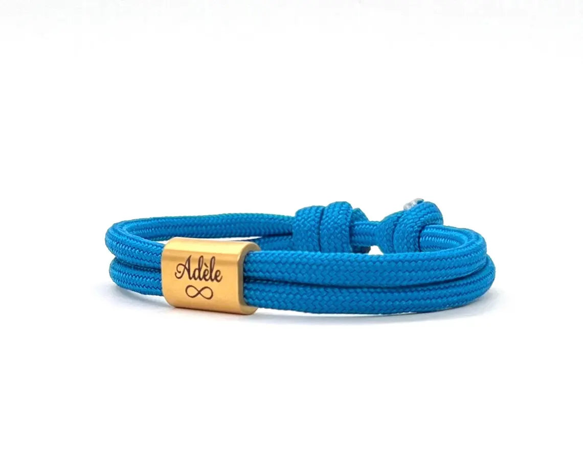 Bracelet personnalisé homme, Léo - cadeau personnalisé parrain, cadeau garçon
