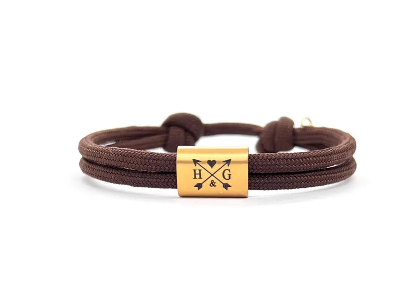 Bracelet personnalisé homme, Léo - cadeau personnalisé parrain, cadeau garçon
