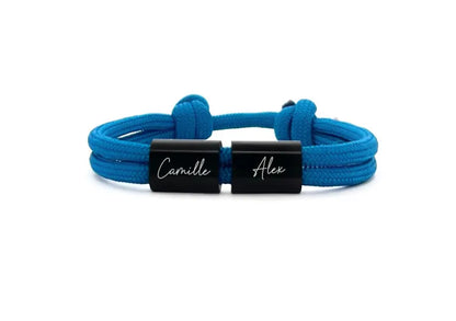 Bracelet personnalisé homme, Léo - cadeau personnalisé parrain, cadeau garçon