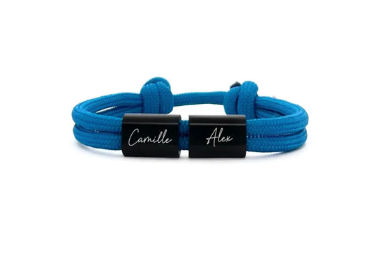 Bracelet personnalisé homme, Léo - cadeau personnalisé parrain, cadeau garçon